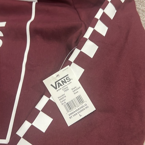 NWT BOYS VANS HOODED LONG-SLEEVE TEE - Picture 6 of 6